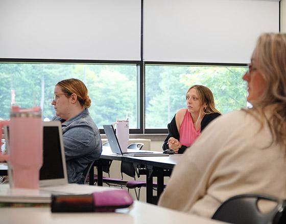 students in class